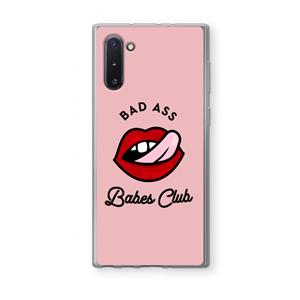 CaseCompany Badass Babes Club: Samsung Galaxy Note 10 Transparant Hoesje