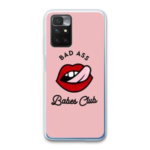 CaseCompany Badass Babes Club: Xiaomi Redmi 10 Transparant Hoesje