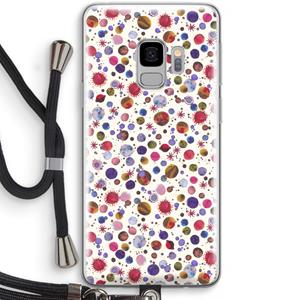 CaseCompany Planets Space: Samsung Galaxy S9 Transparant Hoesje met koord