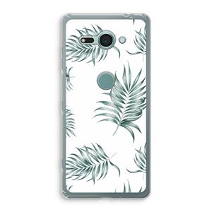 CaseCompany Simple leaves: Sony Xperia XZ2 Compact Transparant Hoesje