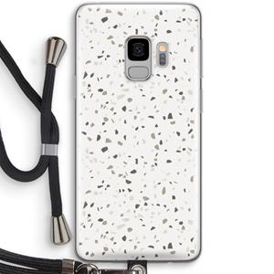 CaseCompany Terrazzo N°14: Samsung Galaxy S9 Transparant Hoesje met koord