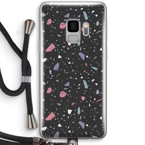 CaseCompany Terrazzo N°16: Samsung Galaxy S9 Transparant Hoesje met koord