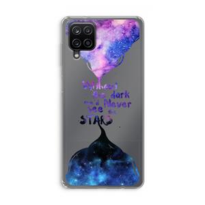 CaseCompany Stars quote: Samsung Galaxy A12 Transparant Hoesje