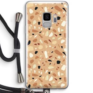 CaseCompany Terrazzo N°17: Samsung Galaxy S9 Transparant Hoesje met koord