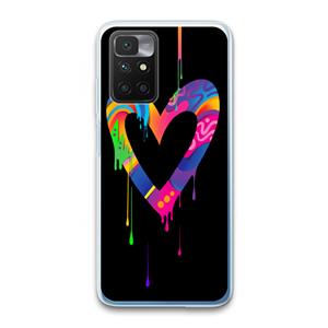 CaseCompany Melts My Heart: Xiaomi Redmi 10 Transparant Hoesje