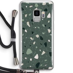 CaseCompany Terrazzo N°19: Samsung Galaxy S9 Transparant Hoesje met koord