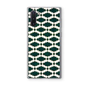 CaseCompany Moroccan tiles: Samsung Galaxy Note 10 Transparant Hoesje