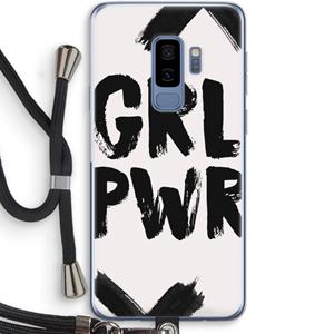CaseCompany Girl Power #2: Samsung Galaxy S9 Plus Transparant Hoesje met koord