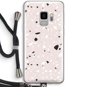 CaseCompany Terrazzo N°20: Samsung Galaxy S9 Transparant Hoesje met koord