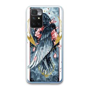 CaseCompany Golden Raven: Xiaomi Redmi 10 Transparant Hoesje