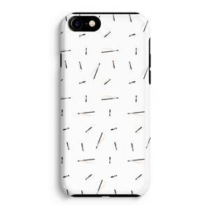 CaseCompany Hipster stripes: iPhone 8 Tough Case