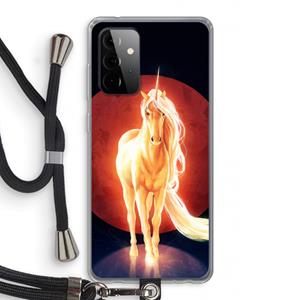 CaseCompany Last Unicorn: Samsung Galaxy A72 5G Transparant Hoesje met koord