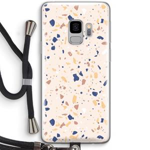 CaseCompany Terrazzo N°23: Samsung Galaxy S9 Transparant Hoesje met koord