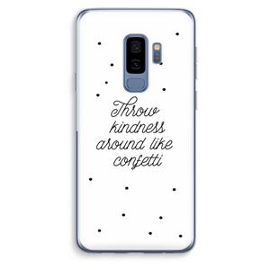 CaseCompany Confetti: Samsung Galaxy S9 Plus Transparant Hoesje