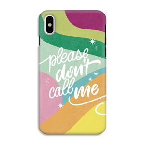 CaseCompany Don't call: iPhone XS Tough Case