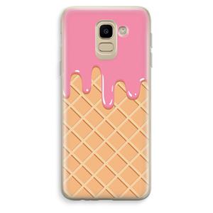 CaseCompany Ice cream: Samsung Galaxy J6 (2018) Transparant Hoesje