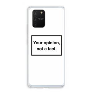 CaseCompany Your opinion: Samsung Galaxy S10 Lite Transparant Hoesje