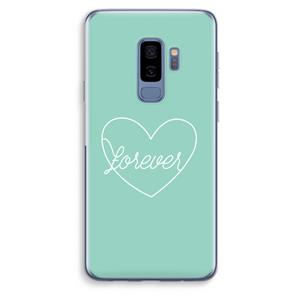 CaseCompany Forever heart pastel: Samsung Galaxy S9 Plus Transparant Hoesje