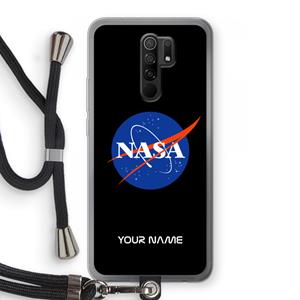 CaseCompany NASA: Xiaomi Redmi 9 Transparant Hoesje met koord