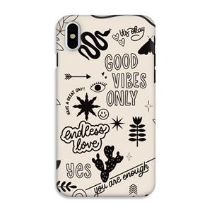 CaseCompany Good vibes: iPhone XS Tough Case