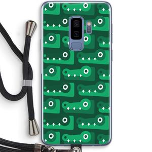 CaseCompany Crocs: Samsung Galaxy S9 Plus Transparant Hoesje met koord