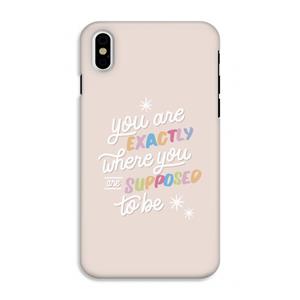 CaseCompany Right Place: iPhone XS Tough Case