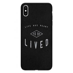 CaseCompany To be lived: iPhone XS Max Tough Case