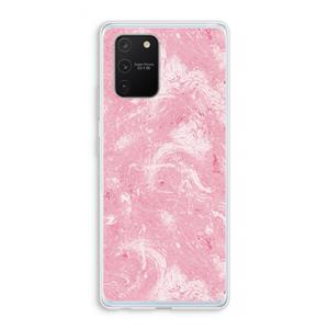 CaseCompany Abstract Painting Pink: Samsung Galaxy S10 Lite Transparant Hoesje