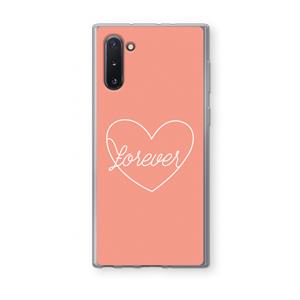 CaseCompany Forever heart: Samsung Galaxy Note 10 Transparant Hoesje