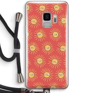 CaseCompany Zon: Samsung Galaxy S9 Transparant Hoesje met koord