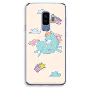 CaseCompany Vliegende eenhoorn: Samsung Galaxy S9 Plus Transparant Hoesje