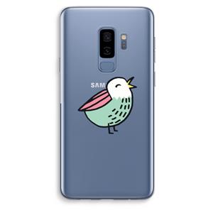 CaseCompany Birdy: Samsung Galaxy S9 Plus Transparant Hoesje