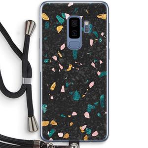 CaseCompany Terrazzo N°10: Samsung Galaxy S9 Plus Transparant Hoesje met koord