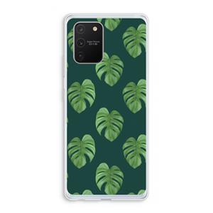 CaseCompany Monstera leaves: Samsung Galaxy S10 Lite Transparant Hoesje