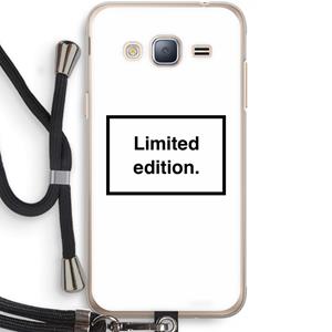 CaseCompany Limited edition: Samsung Galaxy J3 (2016) Transparant Hoesje met koord