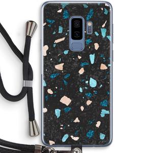 CaseCompany Terrazzo N°11: Samsung Galaxy S9 Plus Transparant Hoesje met koord