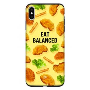 CaseCompany Eat Balanced: iPhone XS Max Tough Case