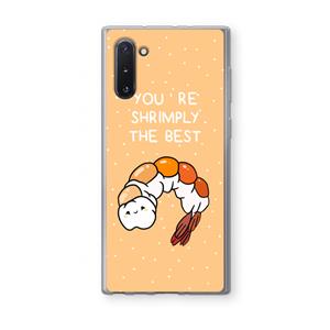 CaseCompany You're Shrimply The Best: Samsung Galaxy Note 10 Transparant Hoesje