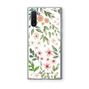CaseCompany Botanical sweet flower heaven: Samsung Galaxy Note 10 Transparant Hoesje