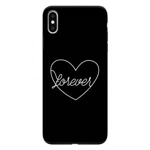 CaseCompany Forever heart black: iPhone XS Max Tough Case