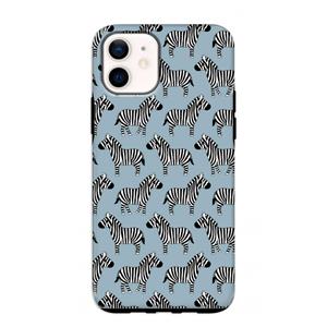 CaseCompany Zebra: iPhone 12 mini Tough Case