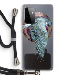CaseCompany Golden Falcon: Samsung Galaxy A72 5G Transparant Hoesje met koord