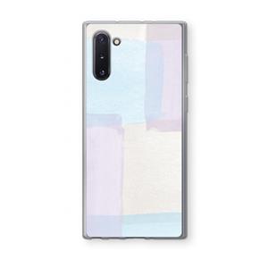 CaseCompany Square pastel: Samsung Galaxy Note 10 Transparant Hoesje