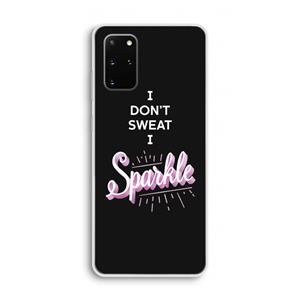 CaseCompany Sparkle quote: Samsung Galaxy S20 Plus Transparant Hoesje