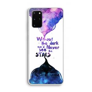 CaseCompany Stars quote: Samsung Galaxy S20 Plus Transparant Hoesje