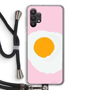 CaseCompany Sunny side up: Samsung Galaxy A32 5G Transparant Hoesje met koord