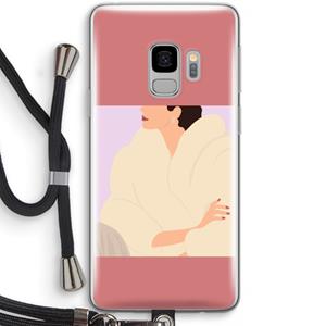 CaseCompany Cosy: Samsung Galaxy S9 Transparant Hoesje met koord