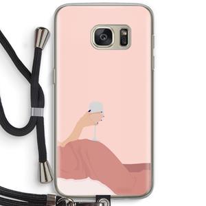 CaseCompany Wine: Samsung Galaxy S7 Transparant Hoesje met koord