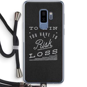 CaseCompany Risk loss: Samsung Galaxy S9 Plus Transparant Hoesje met koord