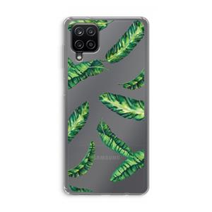 CaseCompany Lange bladeren: Samsung Galaxy A12 Transparant Hoesje